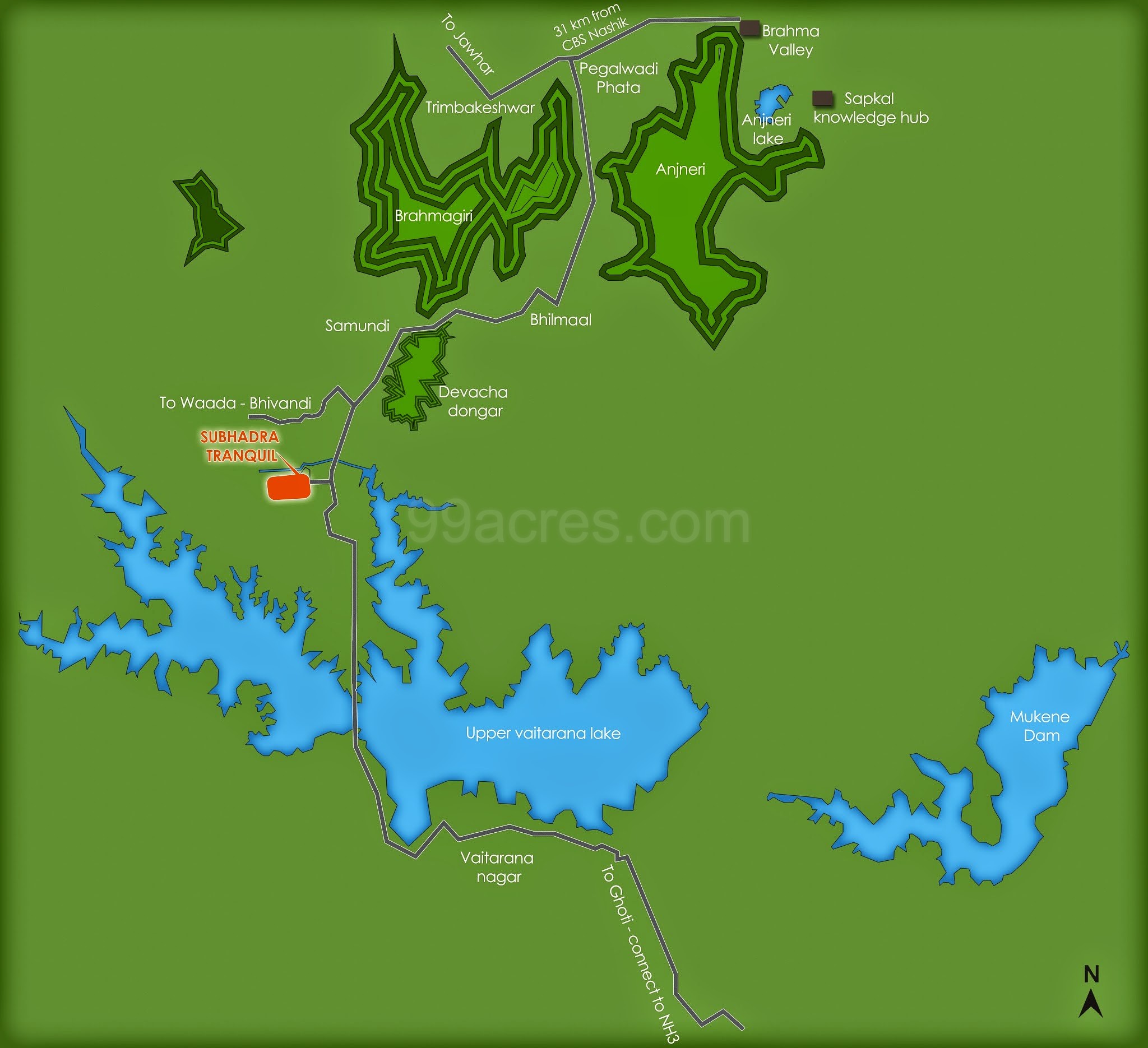 Subhadra Tranquil- River Touch Farm Plots Nashik Farmhouse Plotting Project